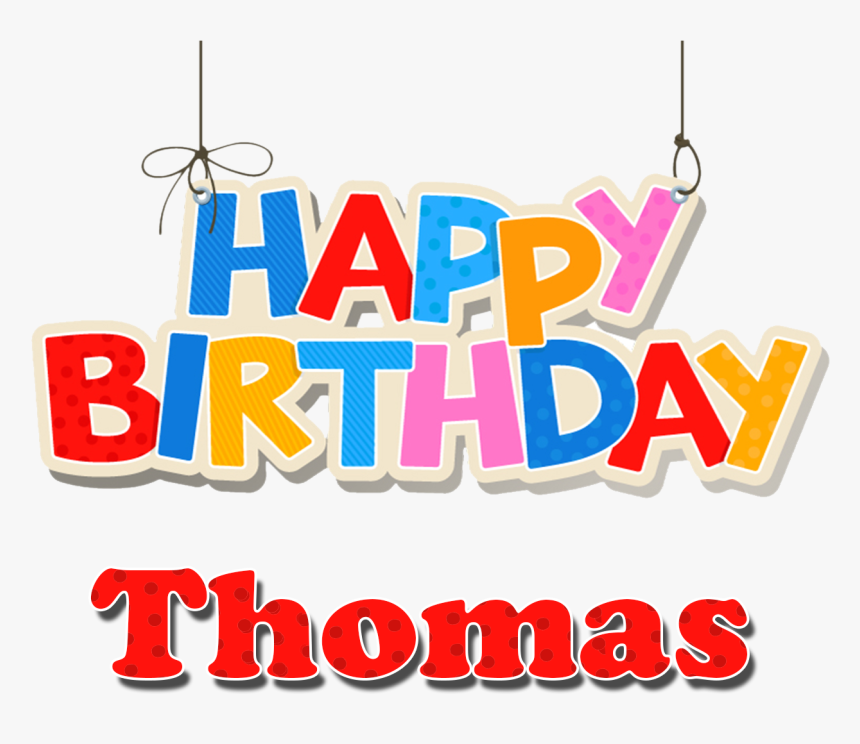 Thomas Happy Birthday Name Png