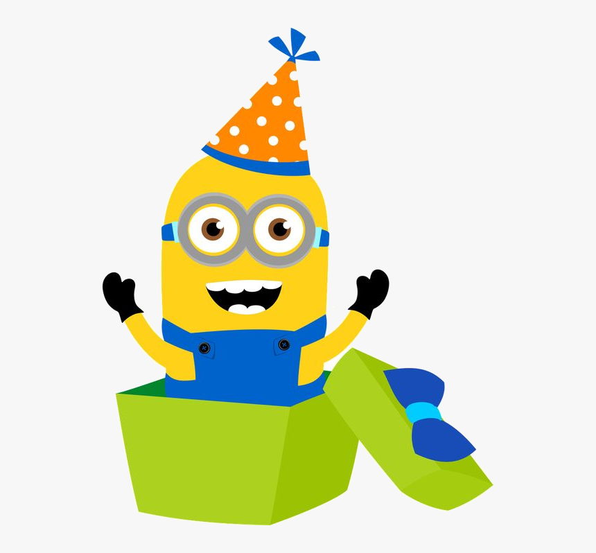 Minion Luau On Minions Despicable Me And Clipart Image - Minion With Birthday Hat