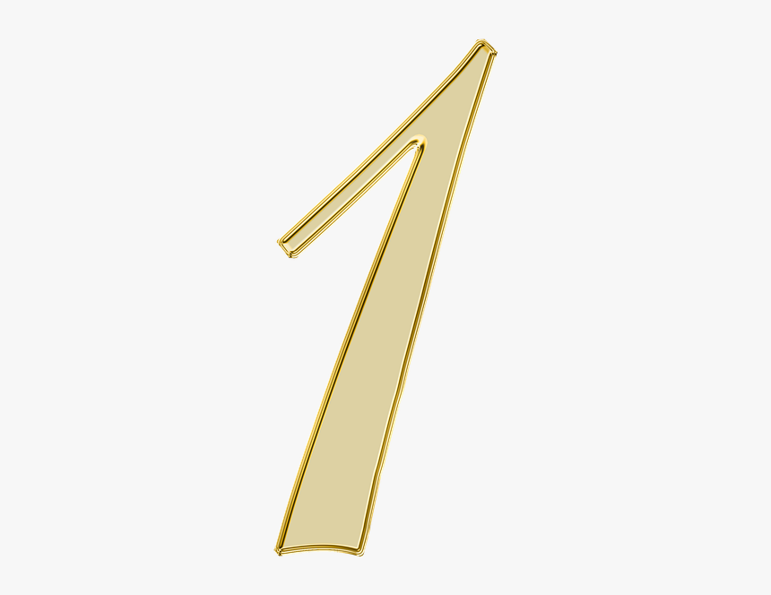 Gold Number 1 Png - Yellow Numbe