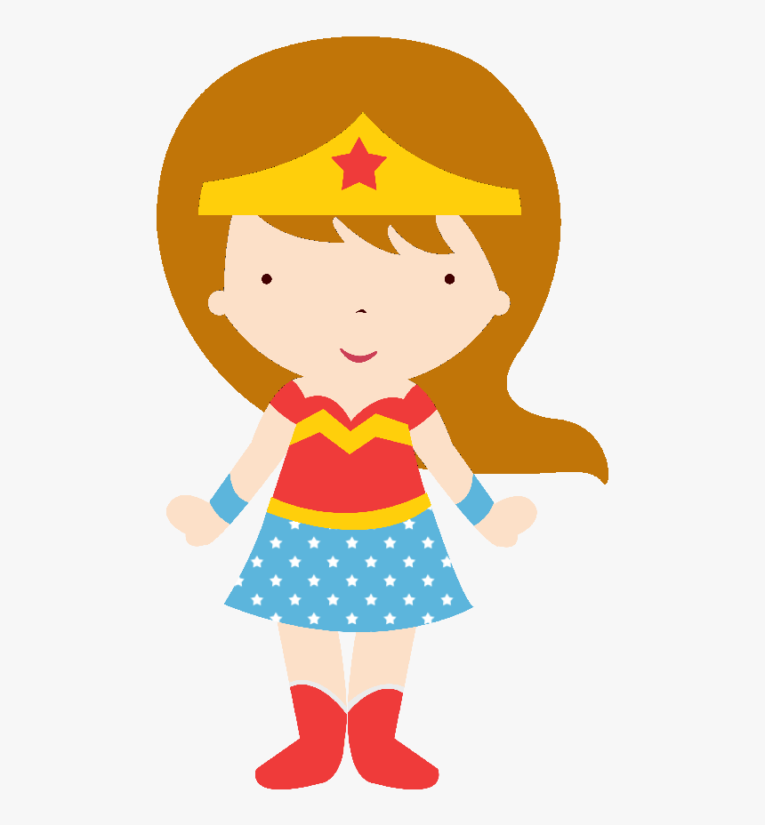 Transparent Baby Clipart - Clipart Cute Wonder Woman