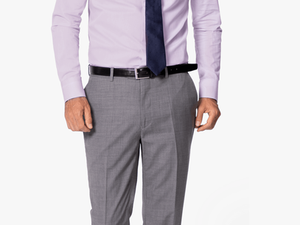 Lavender No-iron Cotton Wide Cutaway Dress Shirt - Formal Wear