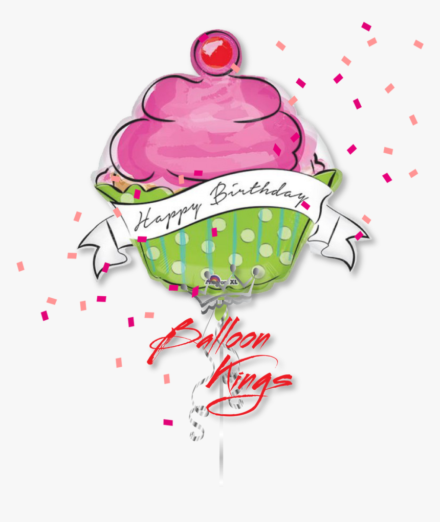 Cupcake Happy Birthday - كيكة عيد ميلاد كرتون