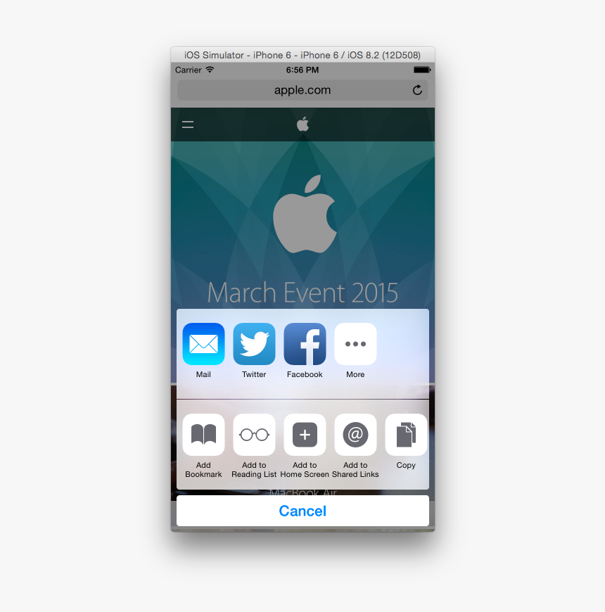 Transparent Facebook Share Button Png - Ios App Extension Share