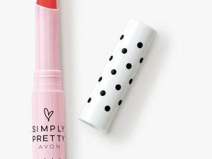 Transparent Lipstick Print Png - Avon Simply Pretty Colorlast Lipstick Celebrity Red