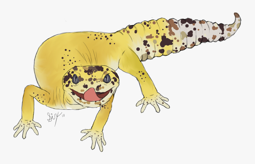 Loki The Leopard Gecko - Leopard Gecko Cartoon