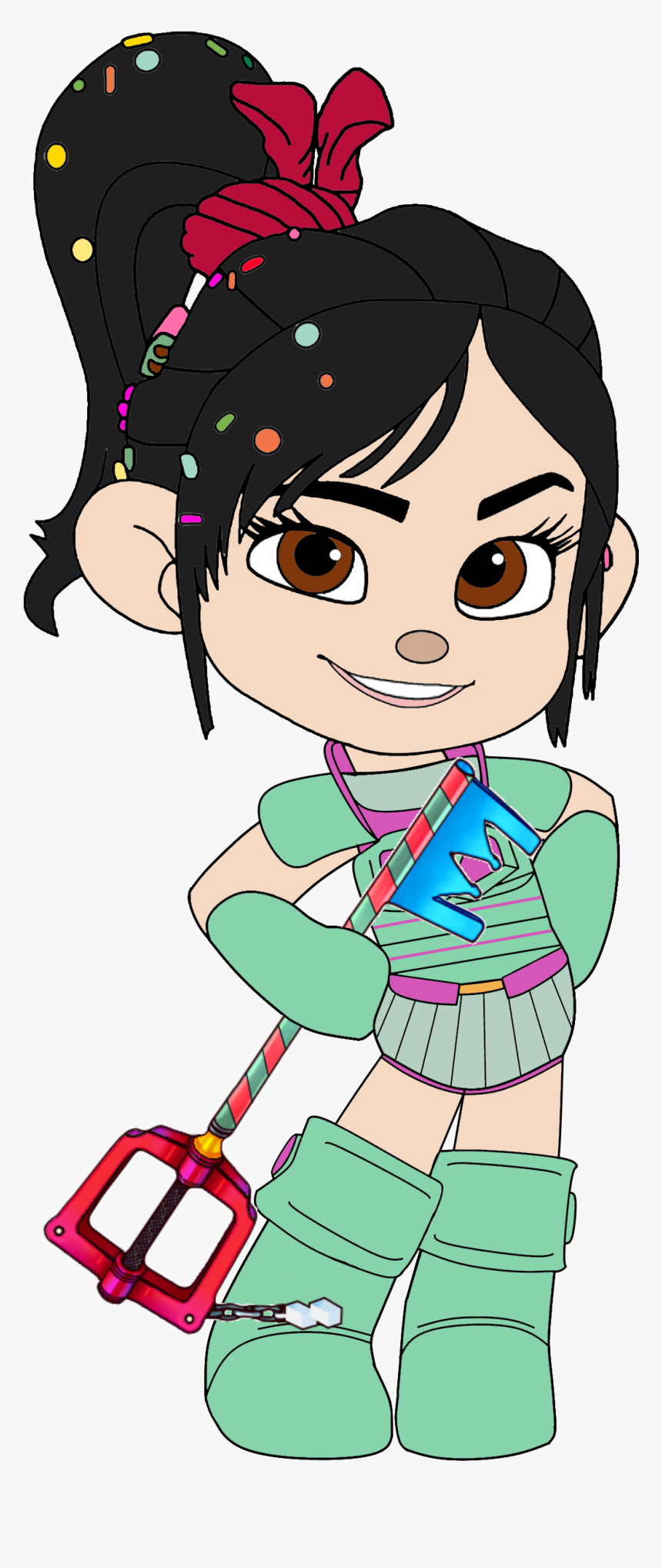Vanellope In Her Ballistic Armou
