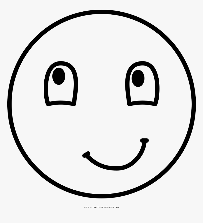Laughing Face Coloring Page - Smiley