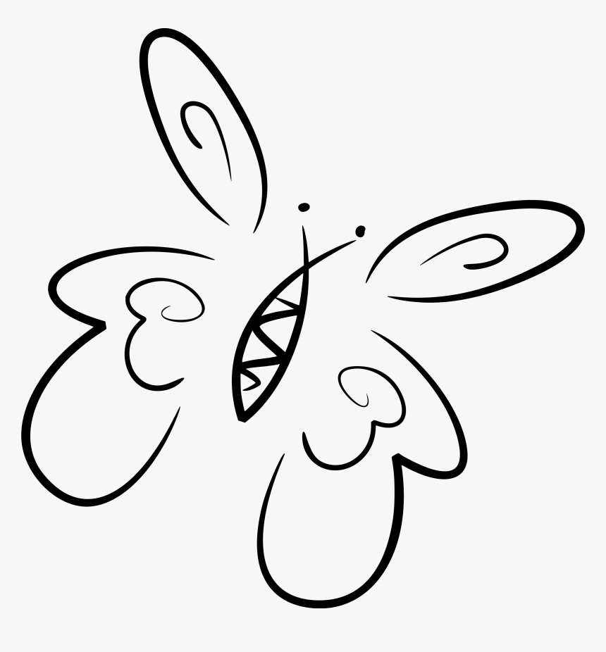 Stylised Butterfly Clipart - Stylised Butterfly