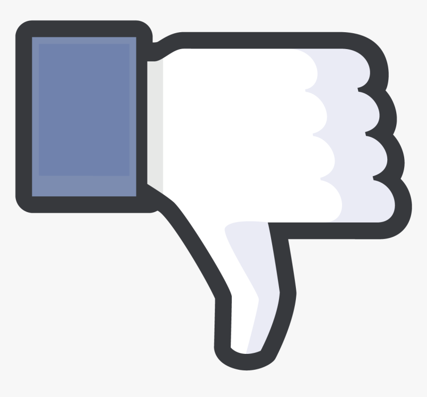 Facebook Thumbs Down Icon Black 