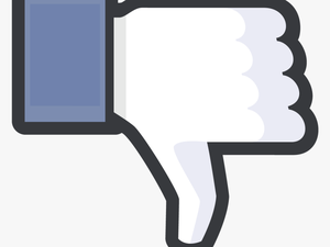 Facebook Thumbs Down Icon Black Outline - Symbol Thumbs Down Facebook