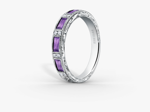 Kirk Kara Amethyst And Diamond Band - Engagement Ring