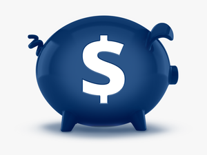 3d Blue Money Market Accounts Piggy Bank Featuredcontent - Savings Blue