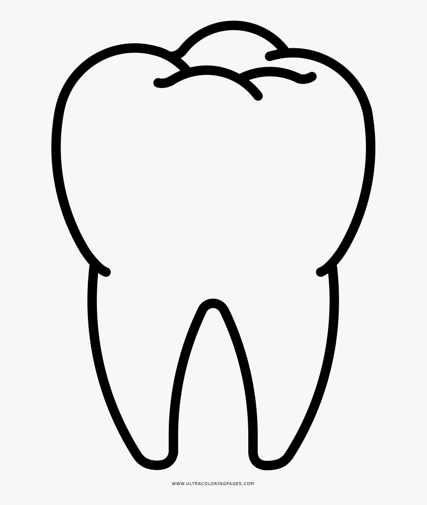 Tooth Coloring Page - Diente Para Pintar
