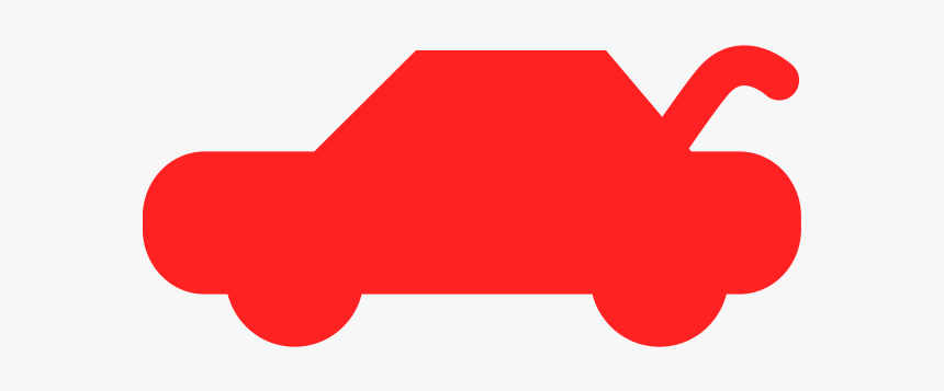 Boot / Trunk Open Warning Symbol In Red