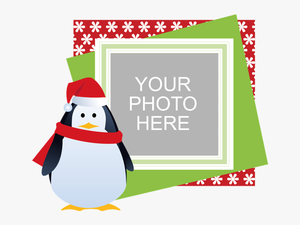 Personalized Christmas Banner - Penguin Christmas Clip Art
