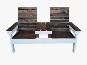 Rustic Two Seater Handmade Pallet Patio Furniture With - Outdoor Bench