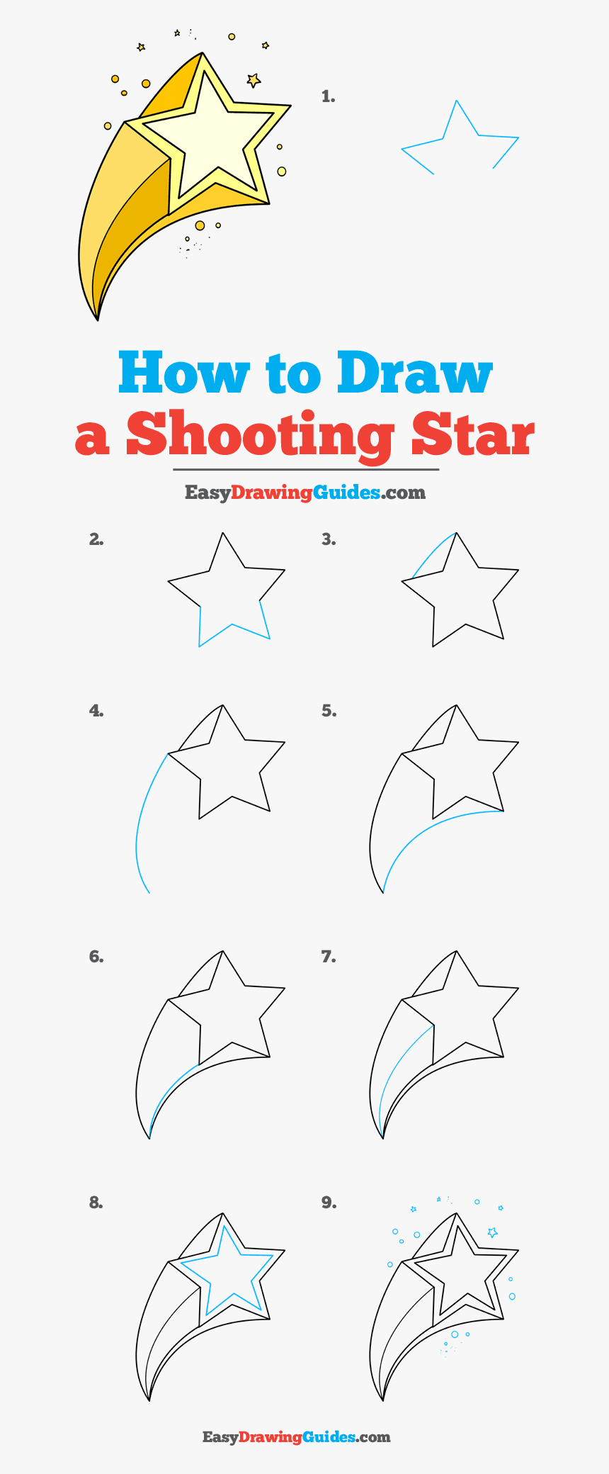 How To Draw Shooting Star - Shoo