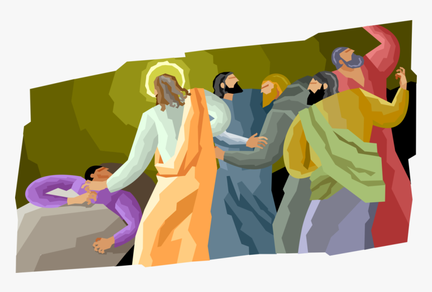 Vector Illustration Of Jesus Christ Healing The Sick