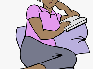 African Woman Reading Clip Arts - Clipart Woman Reading