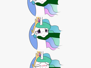 Princess Celestia Princess Luna Pony Green Mammal Vertebrate - Mlp Sad Celestia