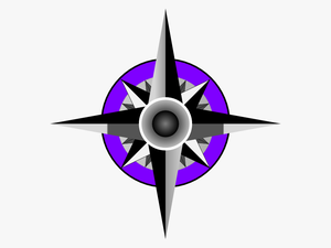 Compass Blue Rose Clip Art - Compass Vector Art Free