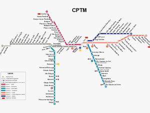 Transparent Linhas Png - Linha De Trem Cptm