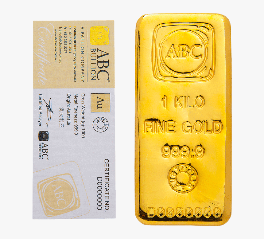 Certificate Au Gold Bar