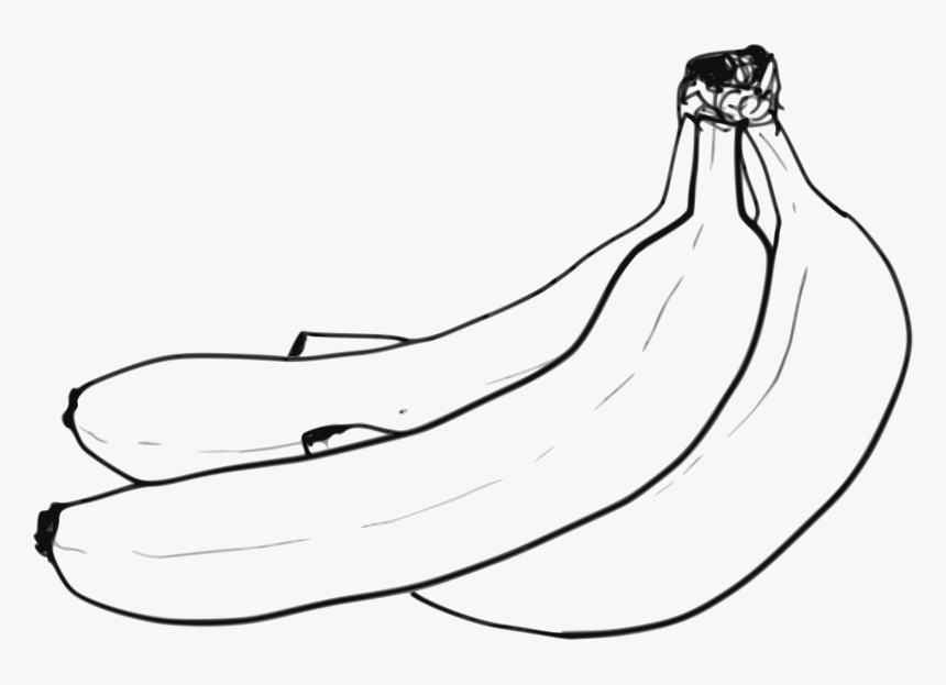 Banana Clipart Mango - Banana Line Art