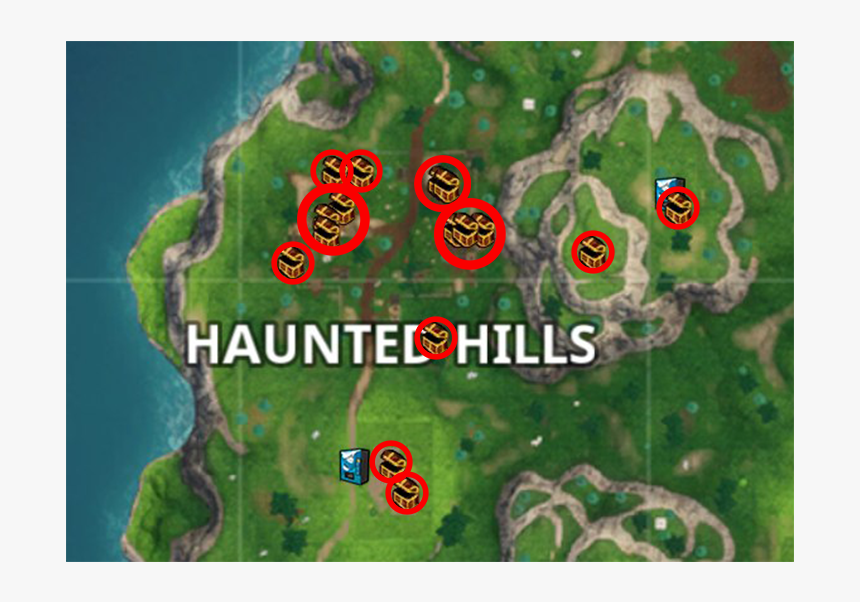 Search Chests In Haunted Hills
