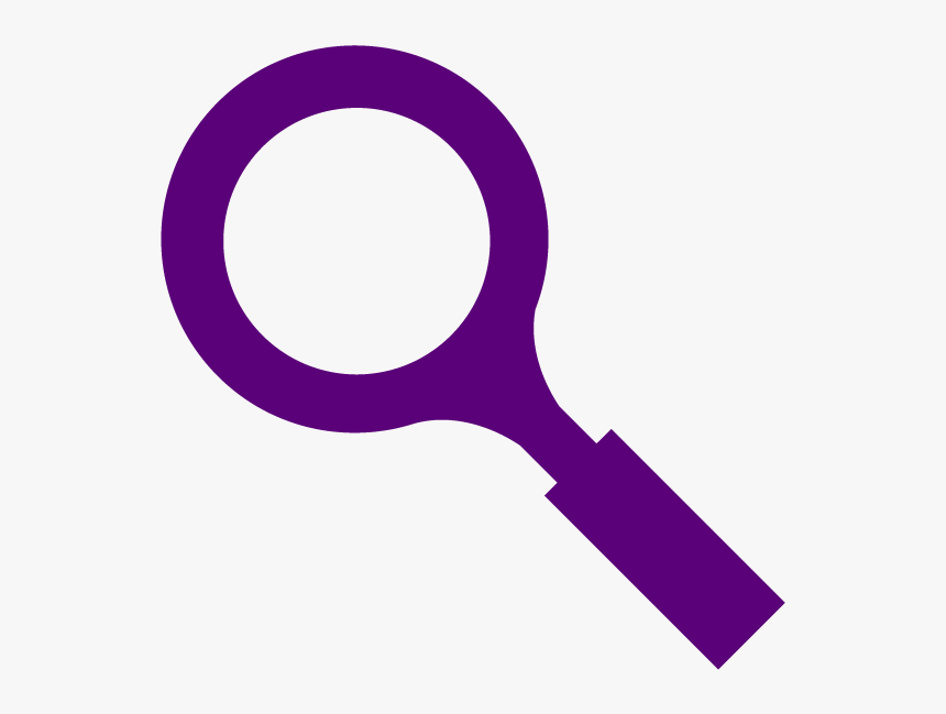 Evaluation Icon Purp - Magnifying Glass Footprint