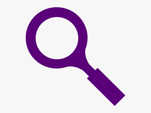 Evaluation Icon Purp - Magnifying Glass Footprint