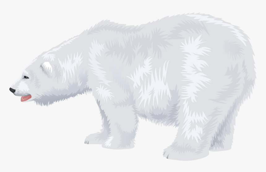 Download This High Resolution Polar Bear Transparent - Transparent Background Clip Art Polar Bear