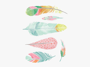 Watercolor Wallpaper Feathers