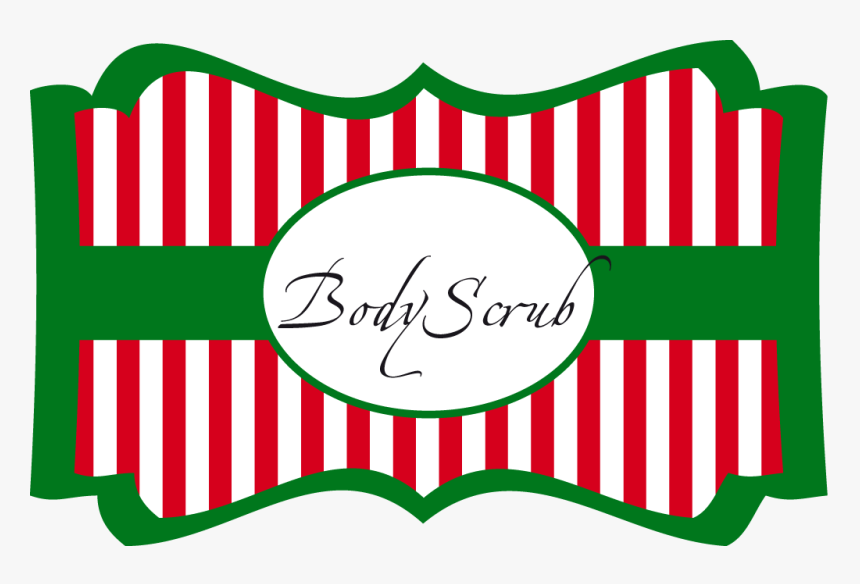 Free Printable Xmas Labes For Sugar Body Scrub - Green And Red Christmas Labels Free