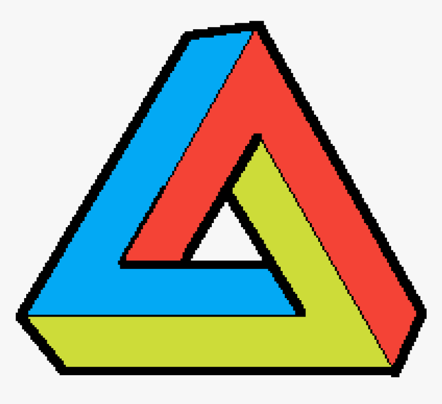Transparent Impossible Triangle Png - Triangle