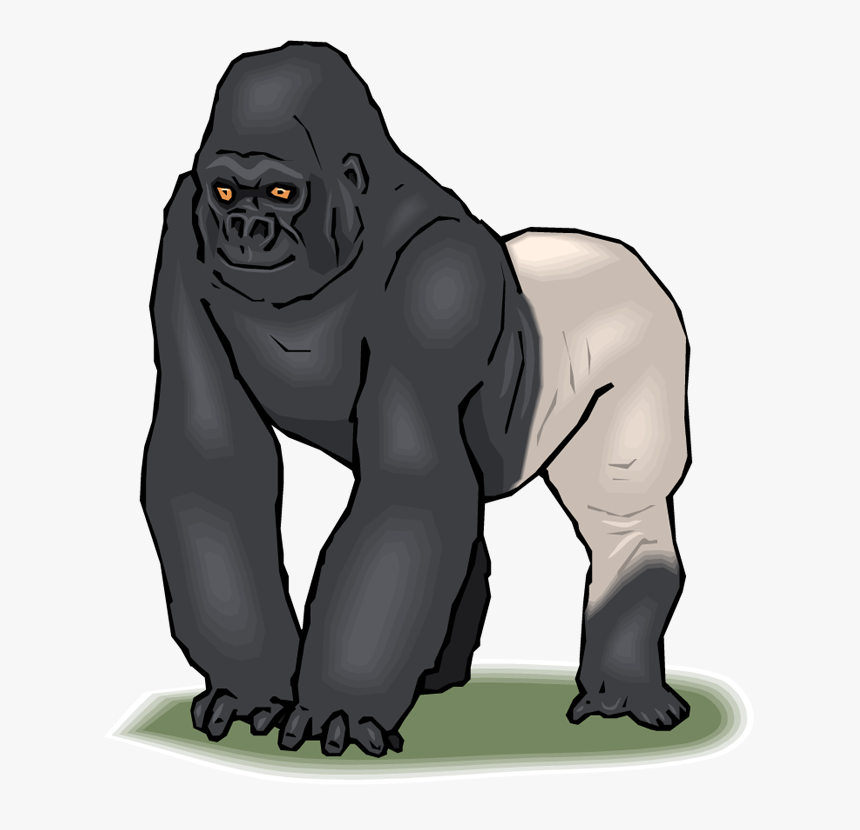 Download Free Printable Clipart And Coloring Pages - Silverback Gorilla Clip Art
