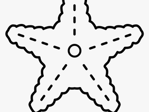 Starfish Coloring Page - Estrella De Mar Png Colorear