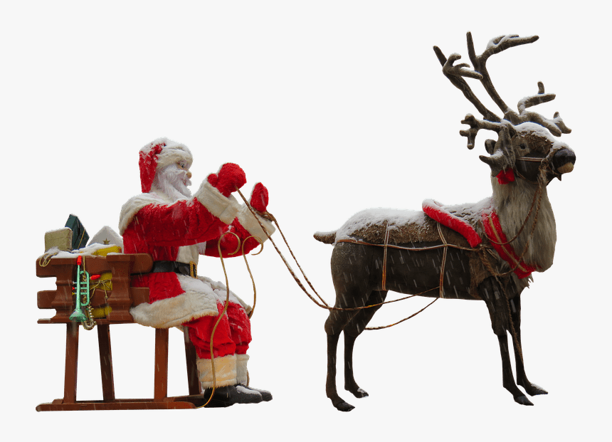 Santa Claus Deer Clip Arts - Santa Claus Deer Png