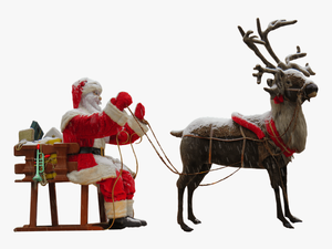 Santa Claus Deer Clip Arts - Santa Claus Deer Png