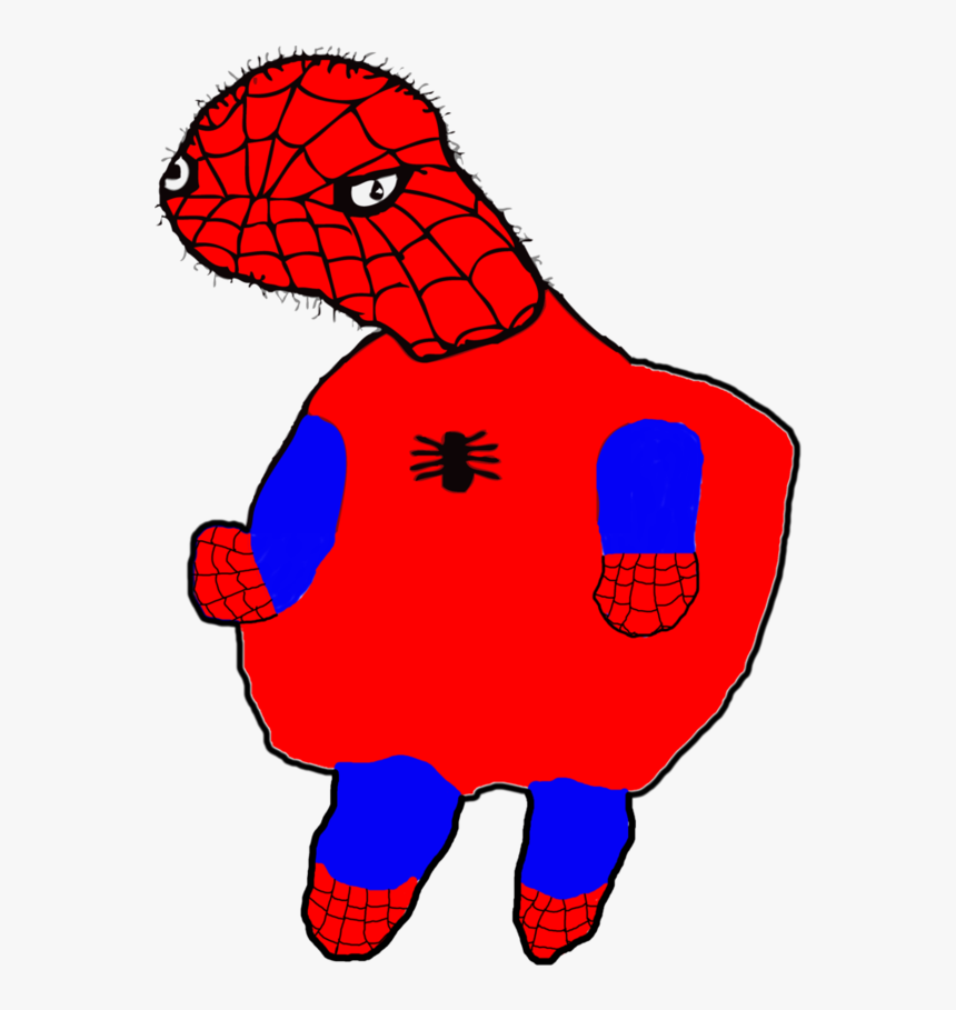 Full Body By Hyposnoke Clipart Black And White Library - Spooderman On Transparent Background