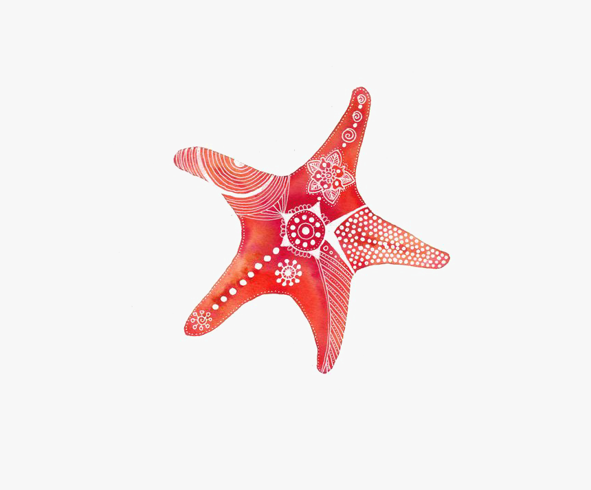 Drawing Painting Shopping Clip Art - Watercolour Art Starfish