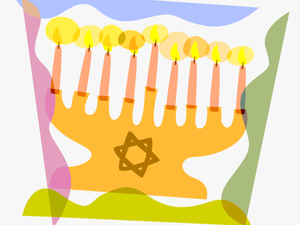 Vector Illustration Of Jewish Chanukah Hanukkah Menorah