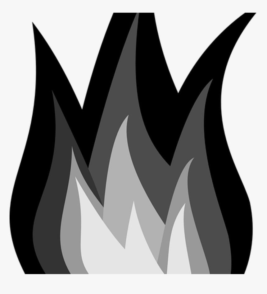 Flame Clipart Black And White Fi