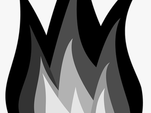 Flame Clipart Black And White Fire Flames Burn Free