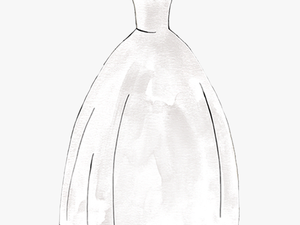 Ball Gown Silhouette Sketch Large - Ball Gown Silhouette Dress