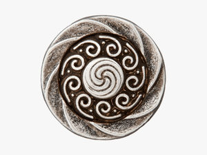 Metal Button Shank - Circle