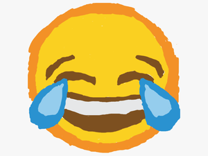 Transparent Death Grips Png - Deep Fried Laughing Emoji