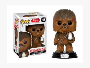 Funko Pop 195 Star Wars Chewbacca With Porg - Funko Pop Chewbacca