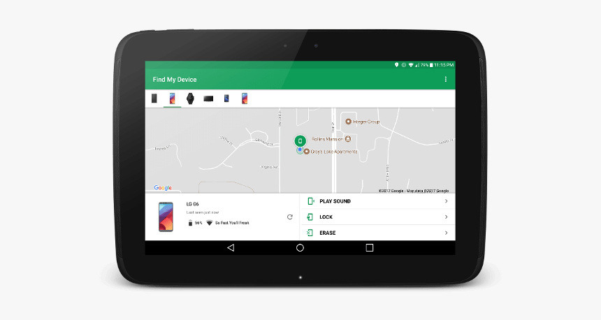 Find My Device Android Tablet