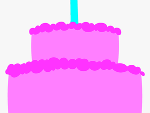 Clip Art Cake Free Stock Photo - Pink Birthday Cake Clip Art